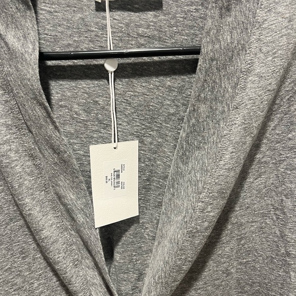 NWT LA RELAXED Women's Jersey Gray Cardigan Sweater Organic Cotton Blend,Size XL - Picture 2 of 8